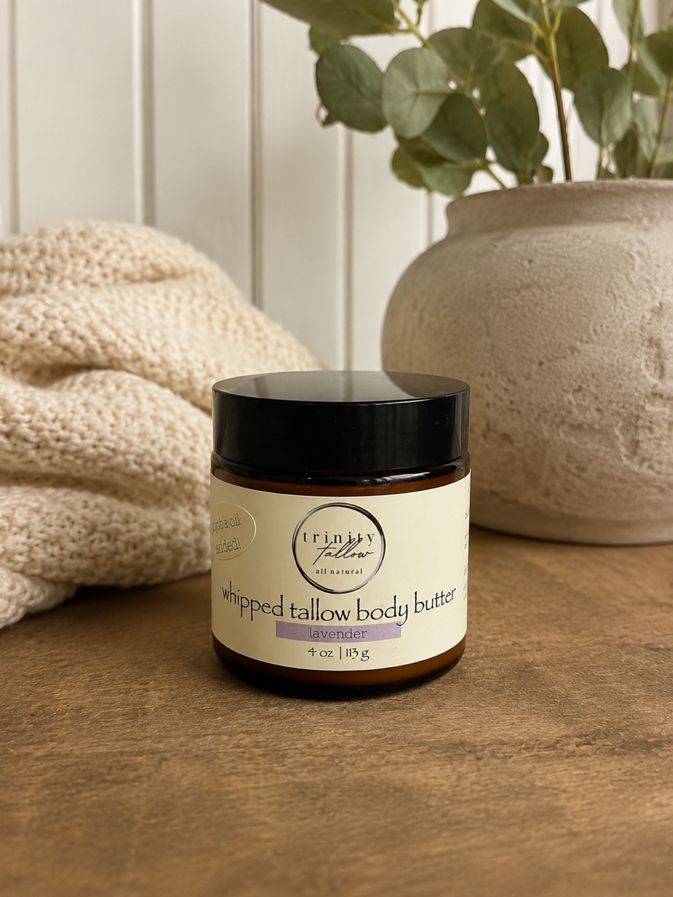 4 oz lavender whipped tallow body butter