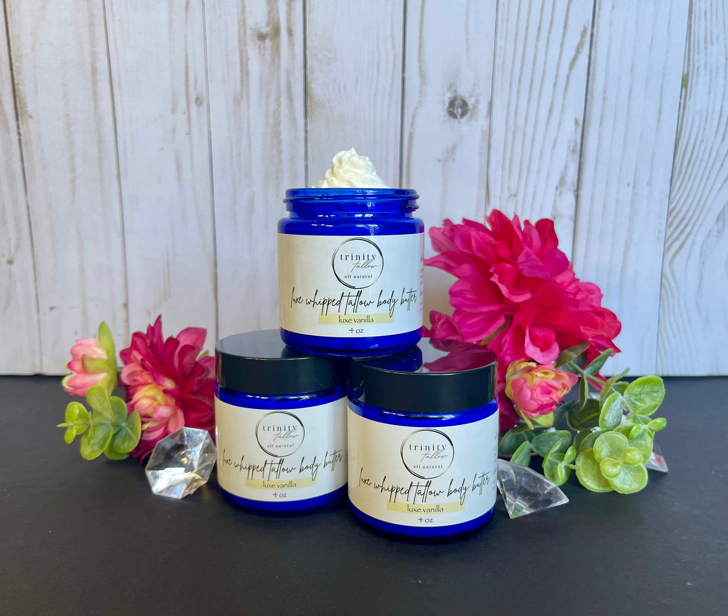 4 oz luxe vanilla whipped tallow body butter