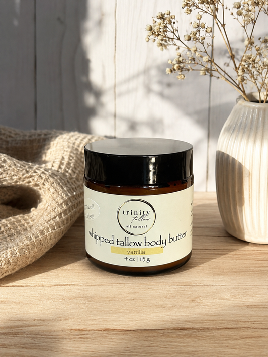 4 oz vanilla whipped tallow body butter