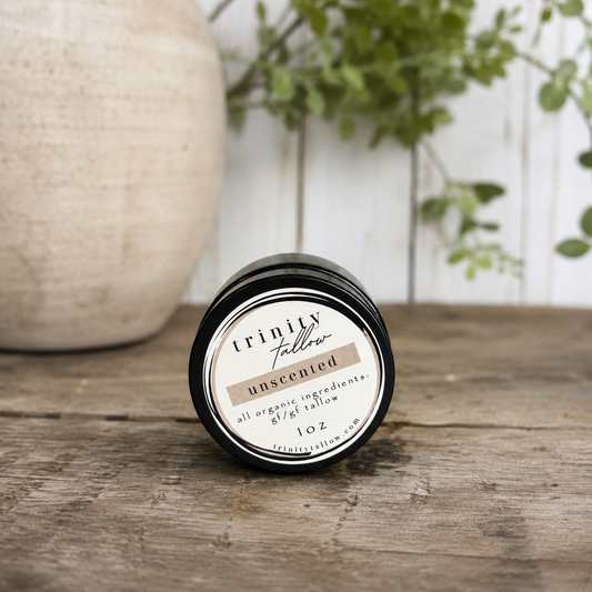 1 oz unscented whipped tallow body butter