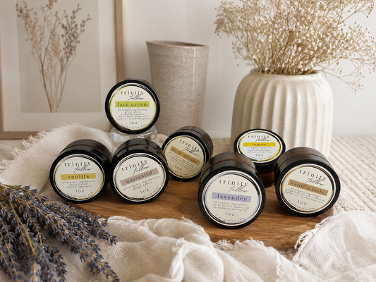 1 oz herb infused whipped tallow body butter