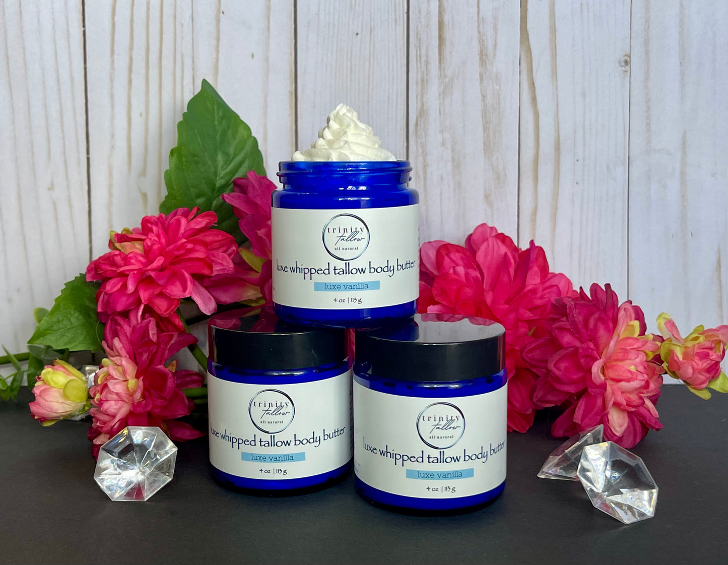 4 oz luxe vanilla whipped tallow body butter