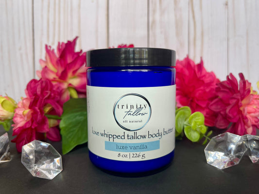 8 oz luxe vanilla whipped tallow body butter